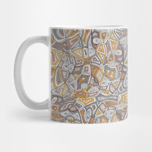 Organic Squares Pattern Mug